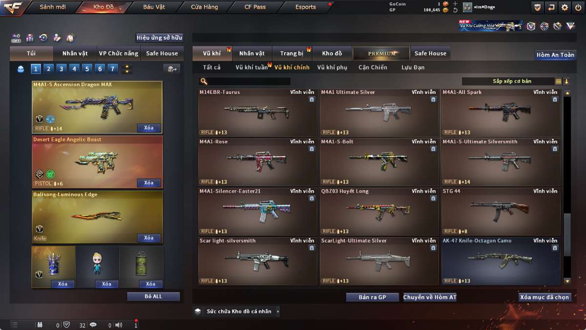 shop acc cf uy tin gia re